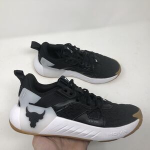 Under Armour Project Rock 6 Black Gum HOVR GS Size5Y  3026536-001